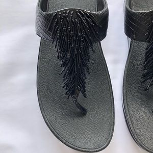 Fitflop Black Cha Cha Sandals